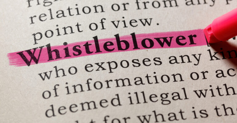 definition of whistleblower